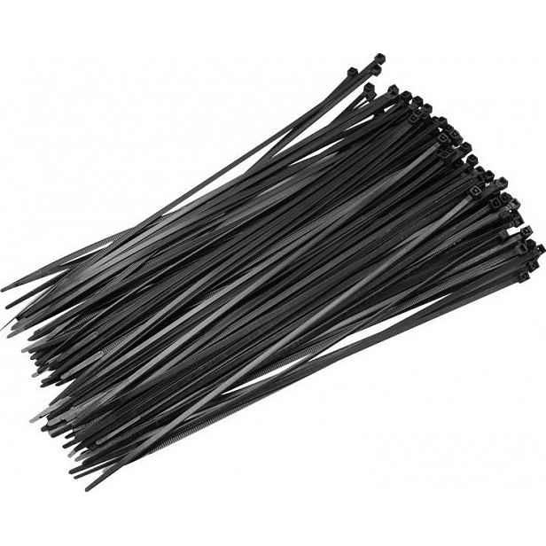Plastové stahovací pásky 200 mm (100 ks), černá ZJSG03598BL 3926.90.97