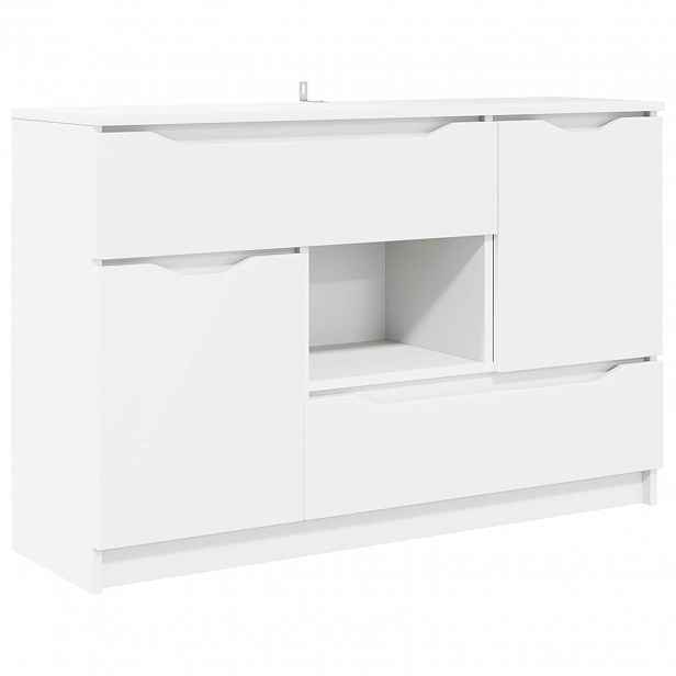 vidaXL Servírovací skříň Bílá 100 x 30 x 65,6 Kompozitní dřevo