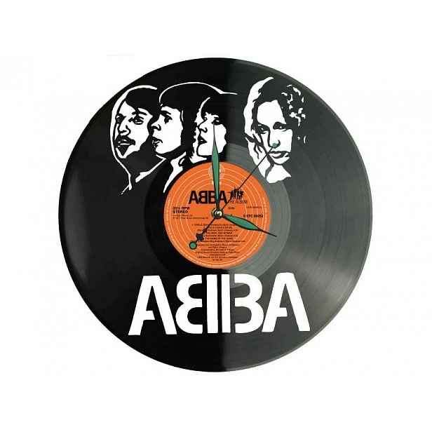 Abba Dárek Originální dekorace do domu Hodiny z vinylové desky