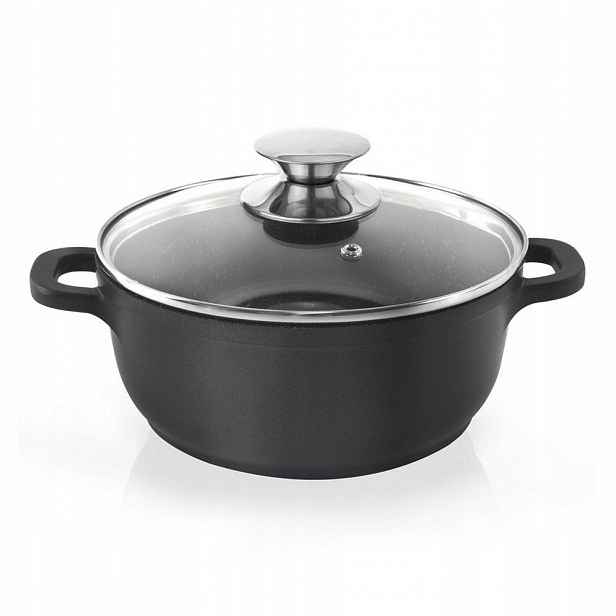 Hrnec Granitový s víkem na vaření a pečení 16 cm 1,4 l Grande