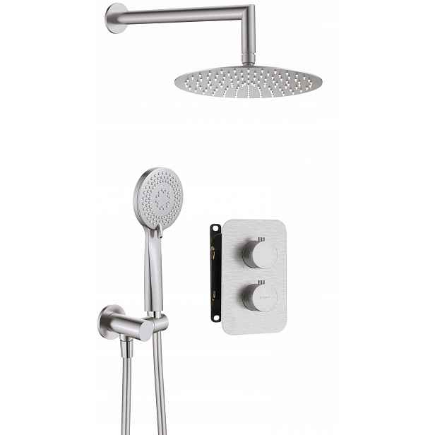 Sprchový Set Pod omítku s termostatickým BOXem, Ocel 304