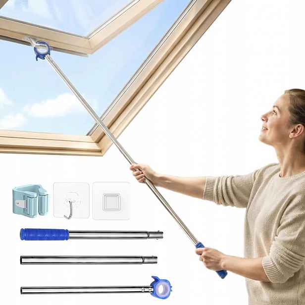Víceúčelová tyč pro otevírání střešních oken a ovládání rolet 117 cm