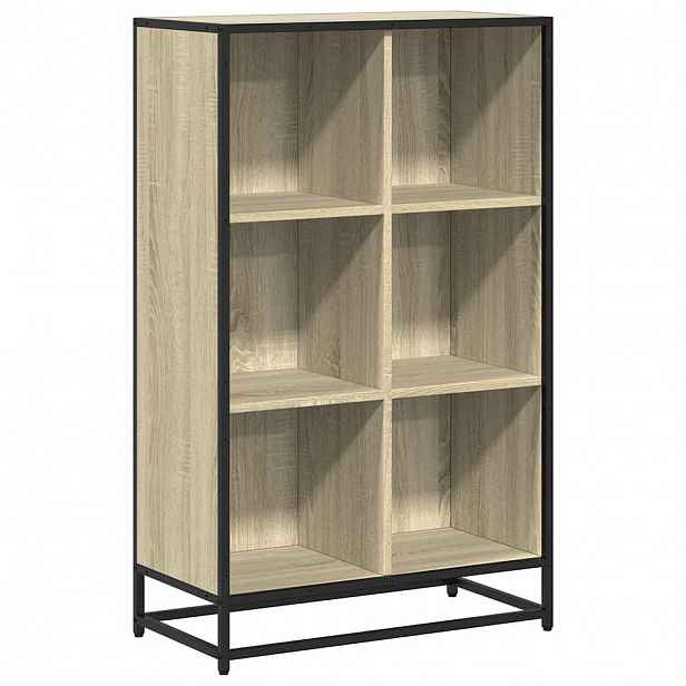 vidaXL Knihovna dub sonoma 65,5x33x107,5 cm kompozitní dřevo