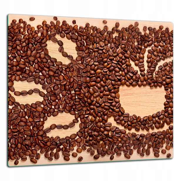 Skleněná Ochranná Deska Panel Lepidlo 65x60 Káva