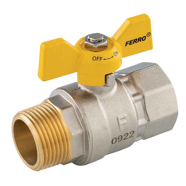 Novaservis Plynový kulový kohout ŠM - motýlek 1/2" (KGMS11)