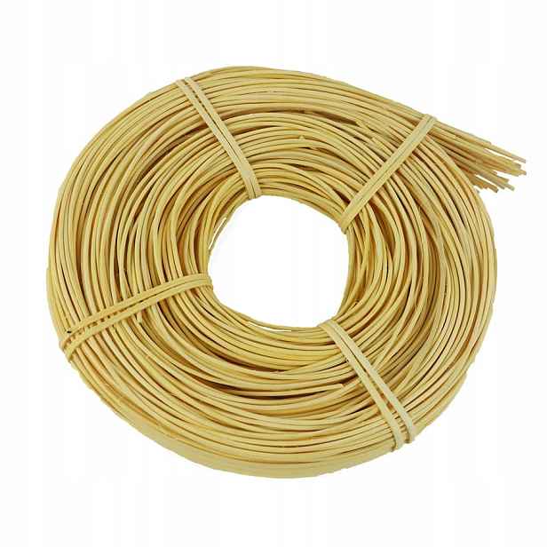 Rattan pastelově žlutý materiál na pletení košů 2 mm 0,25 Kg 5002017-36