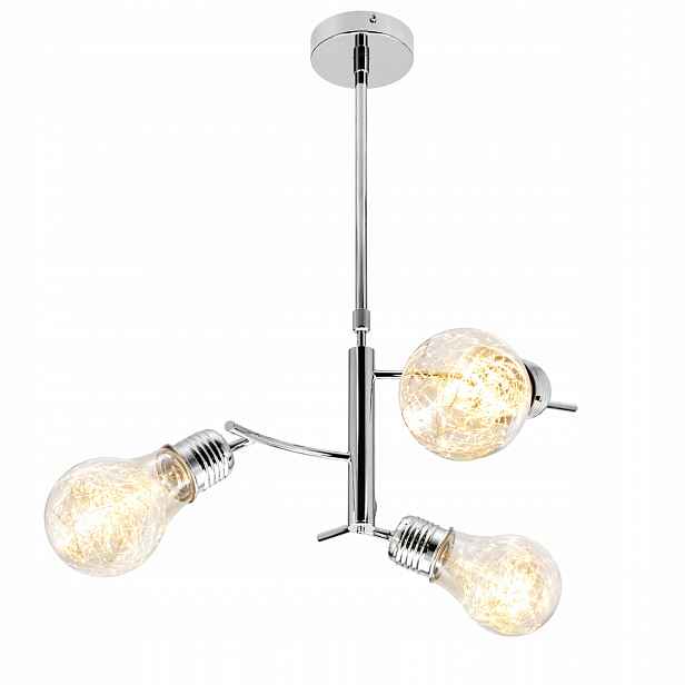Závěsné svítidlo Bulb Žárovka Led Sklo 3x E14