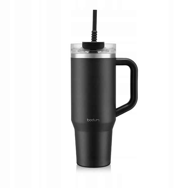 Bodum termohrnek s brčkem a rukojetí Travel Mug 1.2L Black