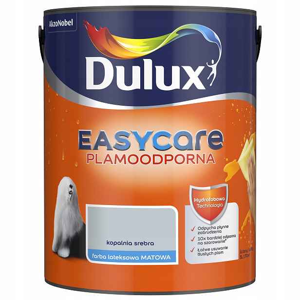 Dulux EasyCare barva Důl Stříbrná matná 5L