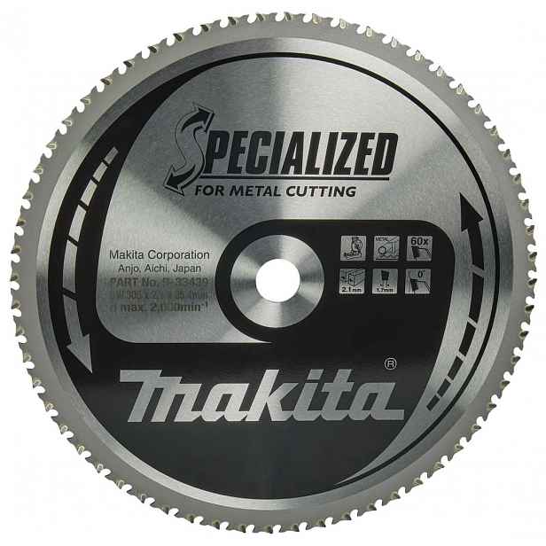 Makita - Pilový kotouč na kov, 305x25,4 mm, 60 zubů B-33439