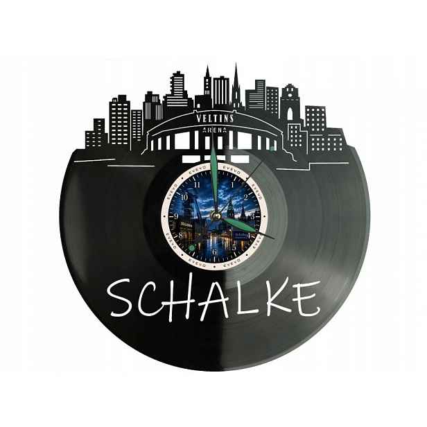Schalke Město Německo Nápad na Dárek Nástěnná Dekorace z vinylové desky
