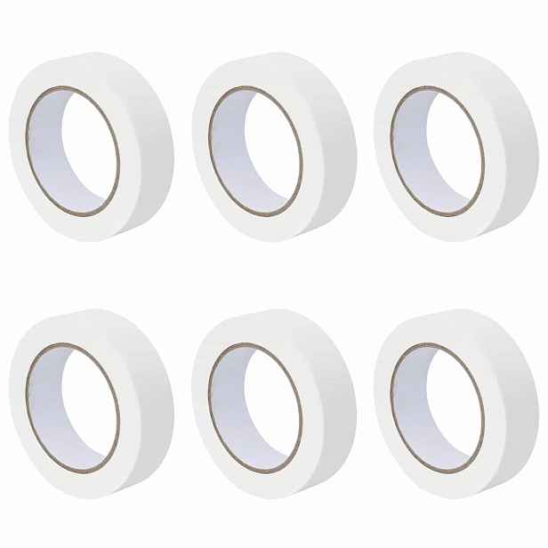 vidaXL Maskovací pásky pro malíře 6 ks Bílá 30 mm x 50 m Papír