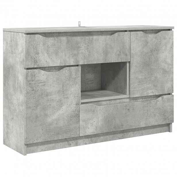 vidaXL Servírovací skříň Betonově šedá 100 x 30 x 65,6