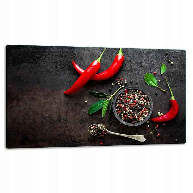 7v1 Skleněná Deska Na Krájení 52x30 Paprika