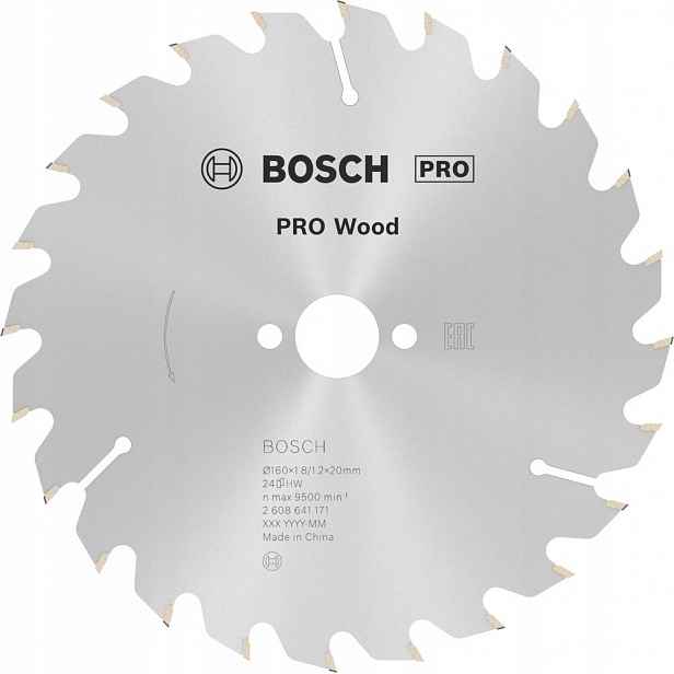 Pilový kotouč Optiline Wood 160x1,8/1,2x20 mm 24Z Bosch