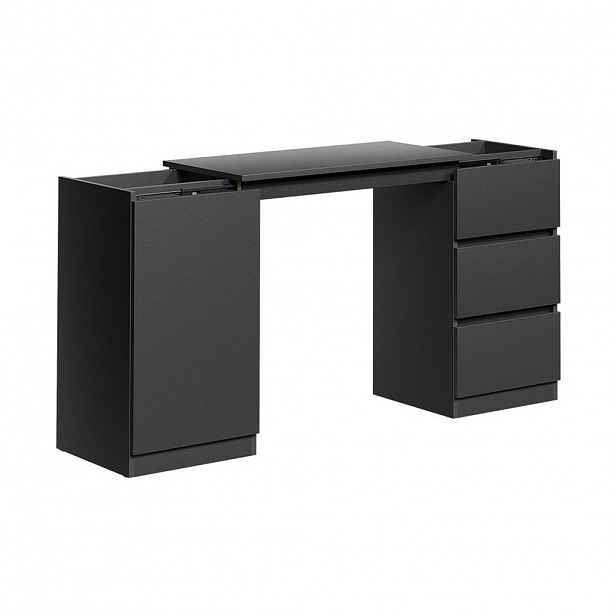Vicco KOMODA S FUNKCÍ PSACÍHO STOLU Varino, Černá, 80 x 75.5 cm rozšiřitelný