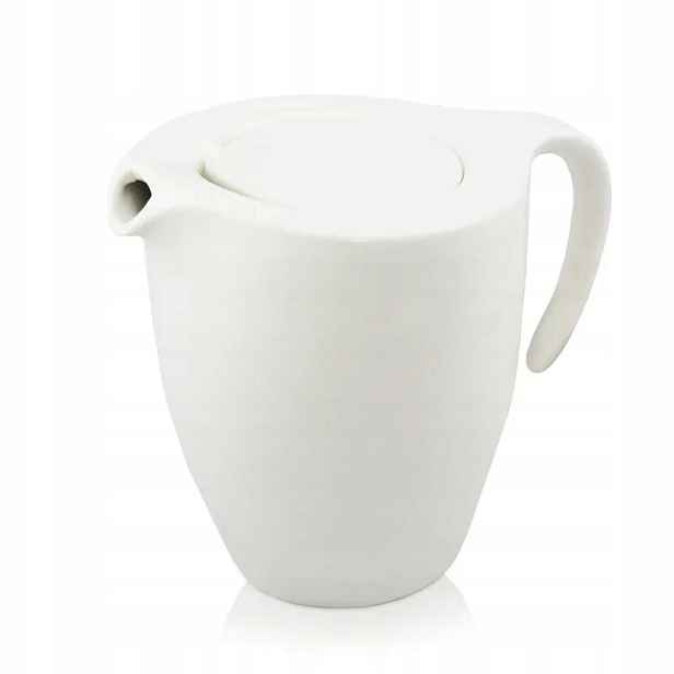 Duka Time Porcelánová konvice na čaj 1200 ml Elegantní bílý design