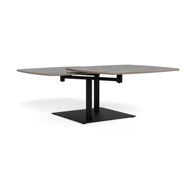 Actona Konferenční stolek Carballo 122 cm šedý/černý