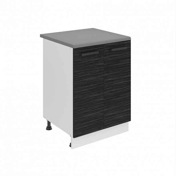 B BELINI GROUP KUCHYŇSKÁ SPODNÍ SKŘÍŇKA 60 cm SD2, s pracovní deskou, s 2 dvířky, Královský eben
