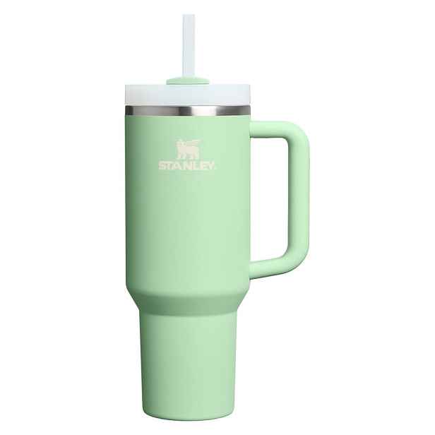 Šalvějově zelená termoska s brčkem z nerezové oceli 1,18 l Quencher H2.0 FlowState Tumbler Pistachio – Stanley