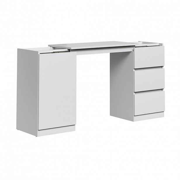 Vicco KOMODA S FUNKCÍ PSACÍHO STOLU Varino, Bílá, 80 x 75.5 cm rozšiřitelný