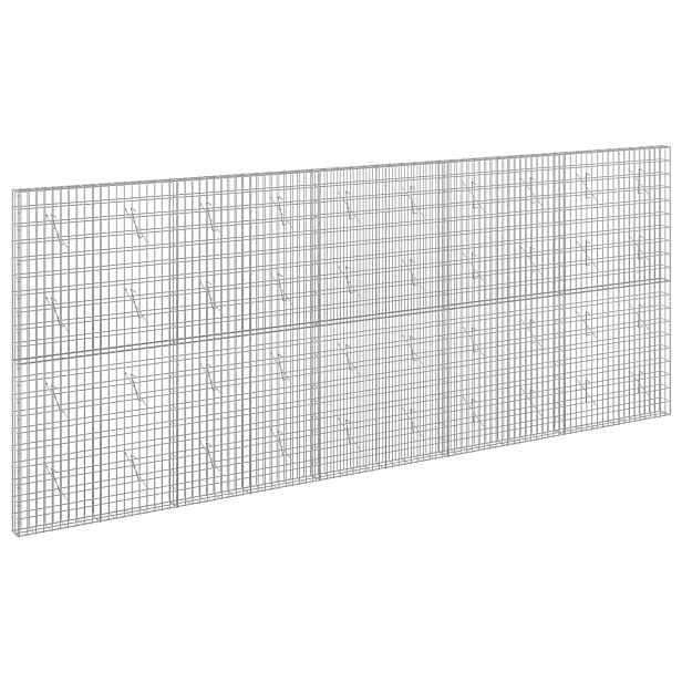 vidaXL Gabion s drátem 3,5 mm a síťkou 5x10 cm 500x10x200 cm