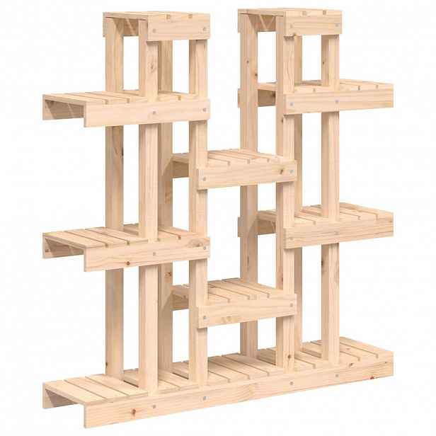 vidaXL Stojan na rostliny 104,5 x 25 x 109,5 cm masivní borové dřevo