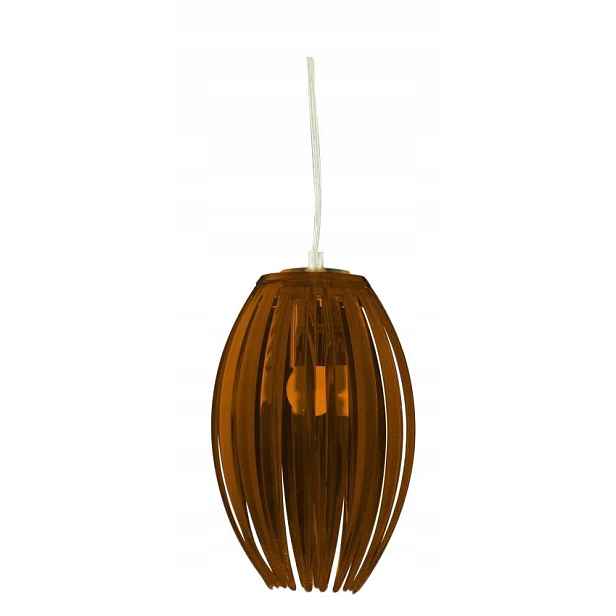 Závěsná lustrová lampa Candellux Abuko hnědá