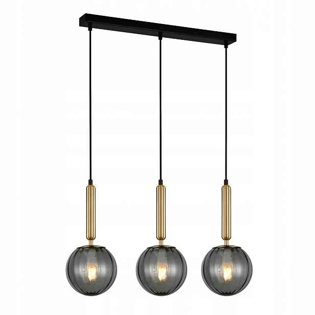 Závěsná stropní lampa Ravena Hnědý kouřový Led panel 108,5 cm do kuchyně Italux