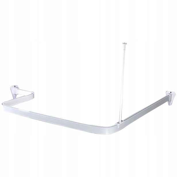Duschy Pružná tyč Flex 300 cm pro záclony, hliník, bílá