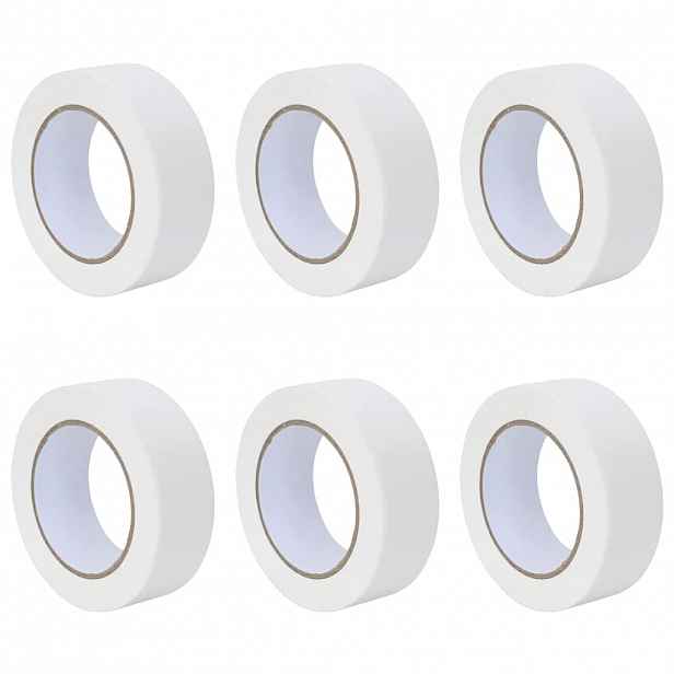 vidaXL Maskovací pásky pro malíře 6 ks Bílá 38mm x 50m Papír