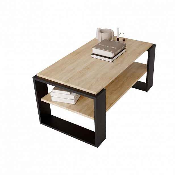 CraftPAK KONZOLOVÝ STOLEK z dřevotřísky, obdélníkový, stabilní, dub Sonoma 42/54/96 cm