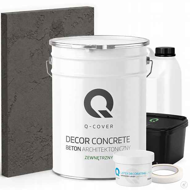 Architektonický Venkovní Beton Set Šedý Tmavý F276 19kg 10m2
