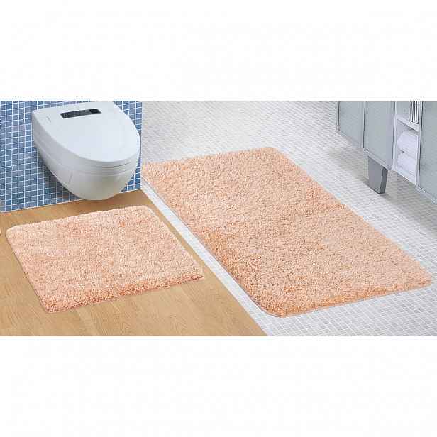 Bellatex Sada koupelnových předložek Micro růžová, 60 x 100 cm, 60 x 50 cm