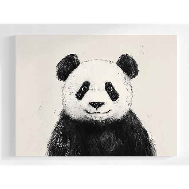 Plakát Grafika Medvídek Panda Medvídek Medvídek Portrét 100x75