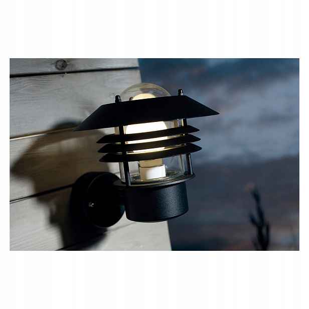 Venkovní nástěnná lampa Vejers Up E27 60W Černá Nordlux IP54