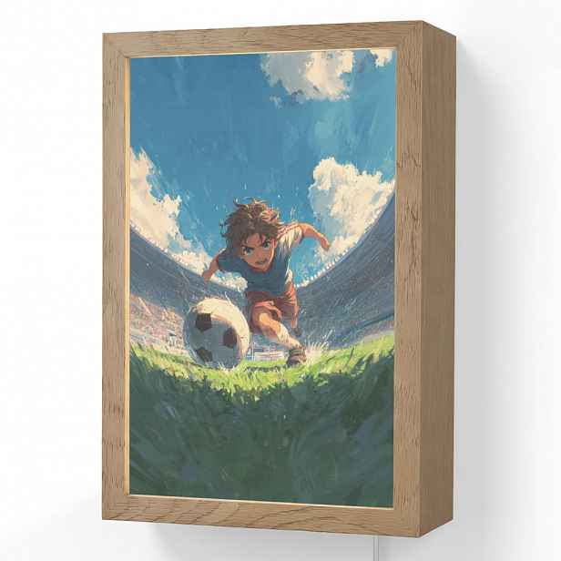 OnlyWow NÁSTĚNNÁ LAMPA Stadion - Fotbalista - Míč 20x30 cm
