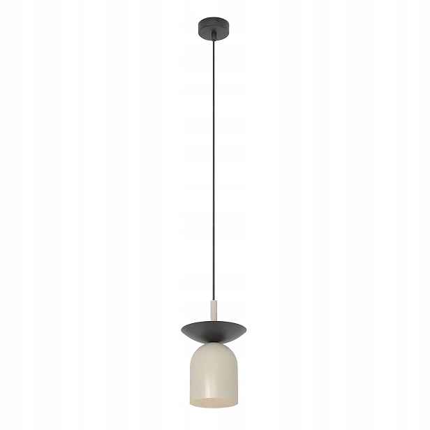 Závěsná lampa černo-béžová 1xE14 10W Emibig Ego minimalismus