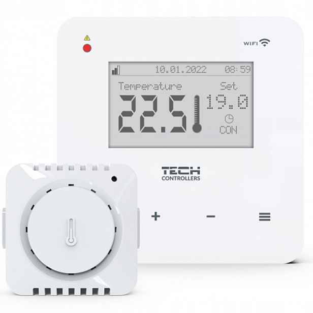Bezdrátový Pokojový Ovladač Regulátor Teploty Tech T-5z Wi-Fi Wifi