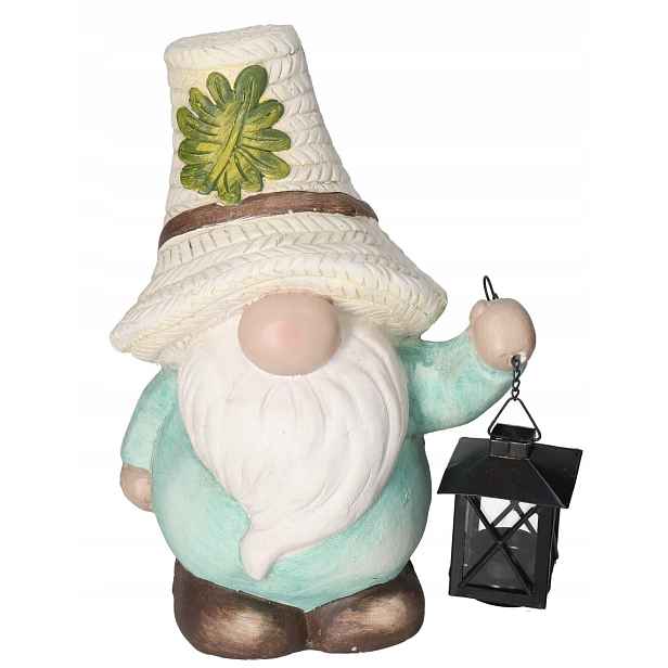Figurka Zahradní Skřítek Trpaslík Keramický Velký