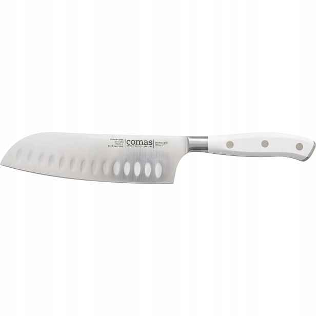 Santoku nůž, čepel 18 cm, bílý
