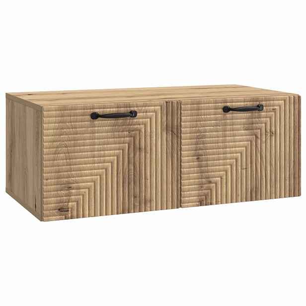 vidaXL Nástěnná TV skříň 78,5 x 41 x 30 cm Dub artisan