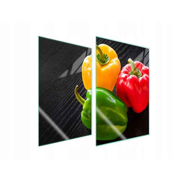 7v1 Skleněná ochranná deska na sporák 2x35x52 Paprika