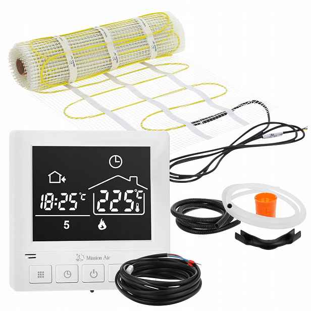 Komplet podlahového vytápění podlahy vyhřívací podložka o výkonu 160 W/m² 3 m²