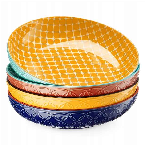 Miska na salát Dowan, porcelánová, sada 4 ks, 25,4 cm, extra velká