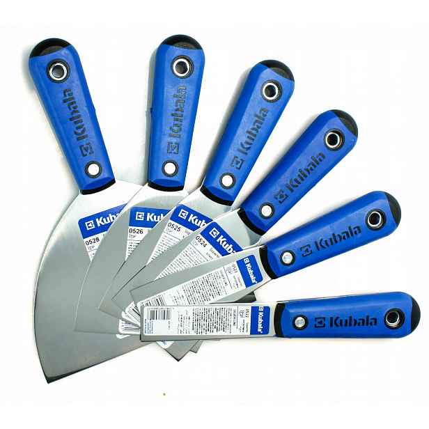 Kubala Nerezové Špachtle Silver Line – 6 Prvků 20,35,60,75,100,150 mm