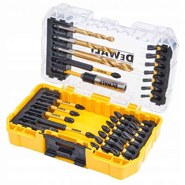 Sada bitů a příklepových vrtáků DeWALT DT70741T Flextorq Toughcase 32 ks