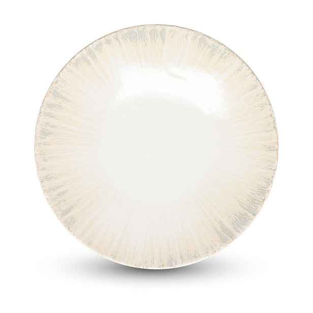 Světle šedý porcelánový talíř ø 25 cm Nuance – BonBistro