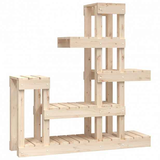 vidaXL Stojan na rostliny 92 x 25 x 97 cm masivní borové dřevo