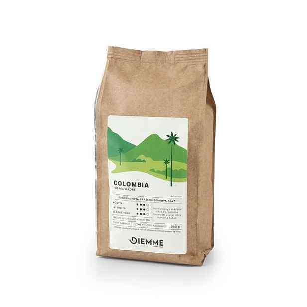 Zrnková káva Colombia CAFFE DIEMME 500 g